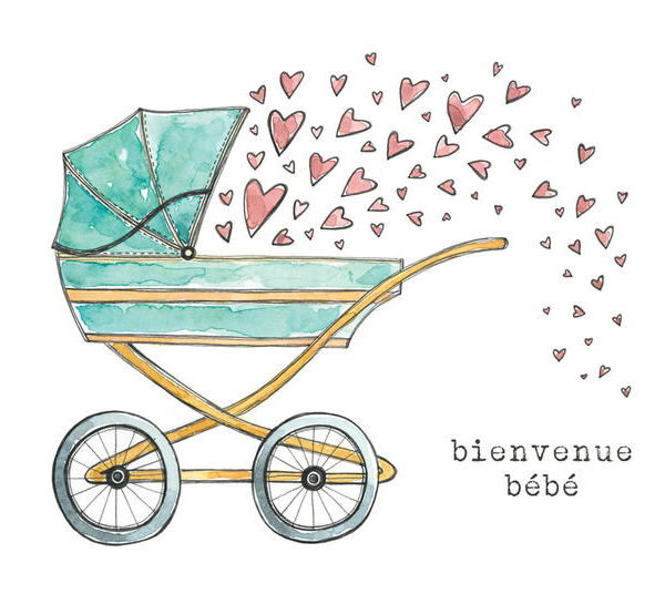 STÉPHANIE RENIÈRE | Carte de Souhaits - Bienvenue bébé - LÉVI 01