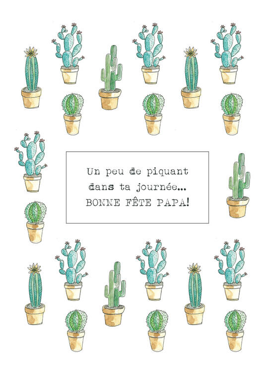 STÉPHANIE RENIÈRE | Carte de Souhaits - Bonne fête papa - PEPITO 02