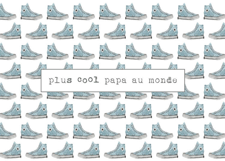 STÉPHANIE RENIÈRE | Carte de Souhaits - Plus cool papa - SASHA 06