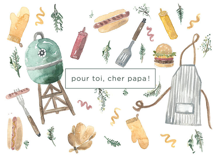 STÉPHANIE RENIÈRE | Carte de Souhaits - Pour toi, cher papa - ADRIEN 01