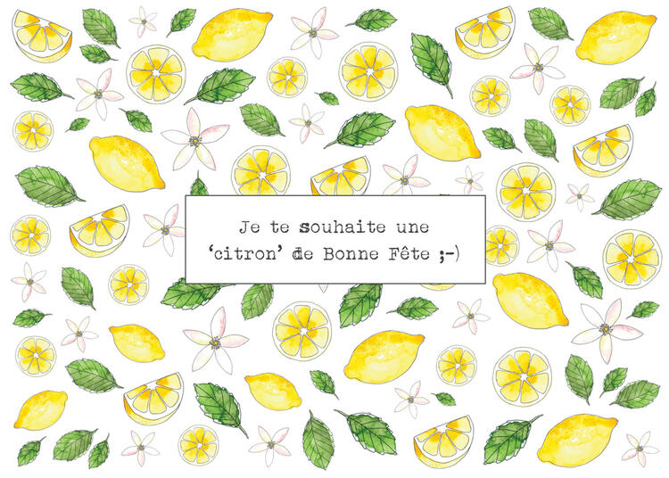 STÉPHANIE RENIÈRE | Carte de Souhaits - Bonne fête - FRÉDÉRIQUE 04