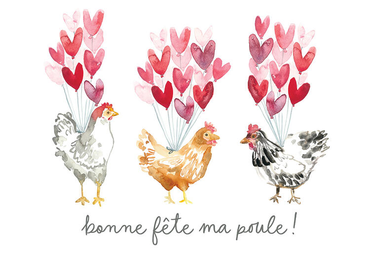 STÉPHANIE RENIÈRE | Carte de Souhaits - Bonne fête - PAULETTE 02