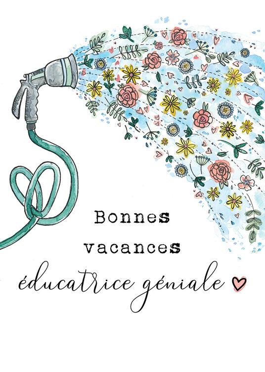 STÉPHANIE RENIÈRE | Carte de Souhaits - Éducatrice - JEANNE 08