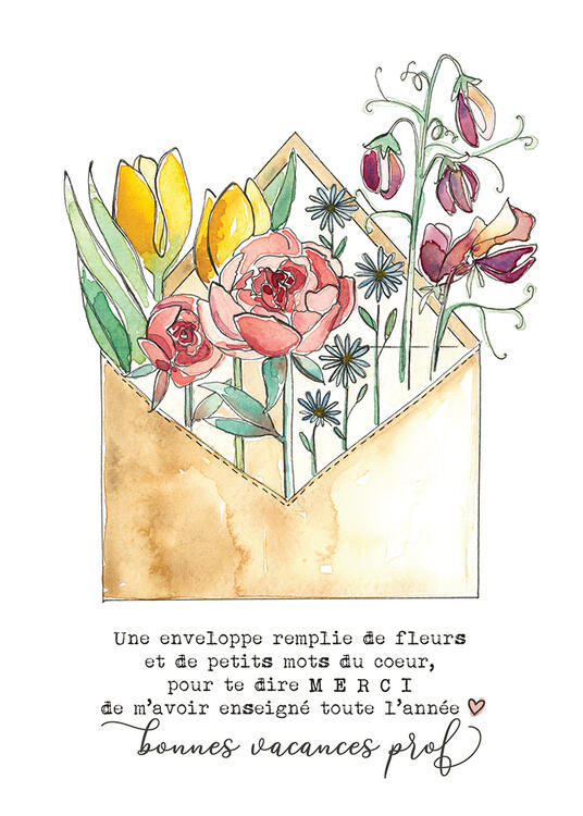 STÉPHANIE RENIÈRE | Carte de Souhaits - Éducatrice - ALPHONSINE 27