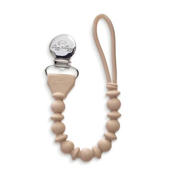 ITZY RITZY | Attache-Sucette en Siliconne - Taupe