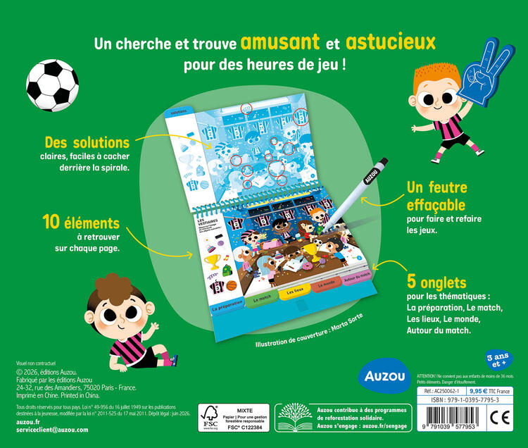 AUZOU | Cherche et Trouve - Vive le soccer !