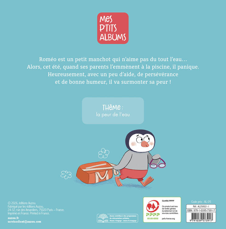 AUZOU | Roméo - N'a plus peur de l'eau