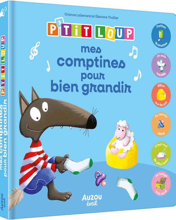 AUZOU | Livre Sonore P'tit Loup - Mes comptines pour bien grandir