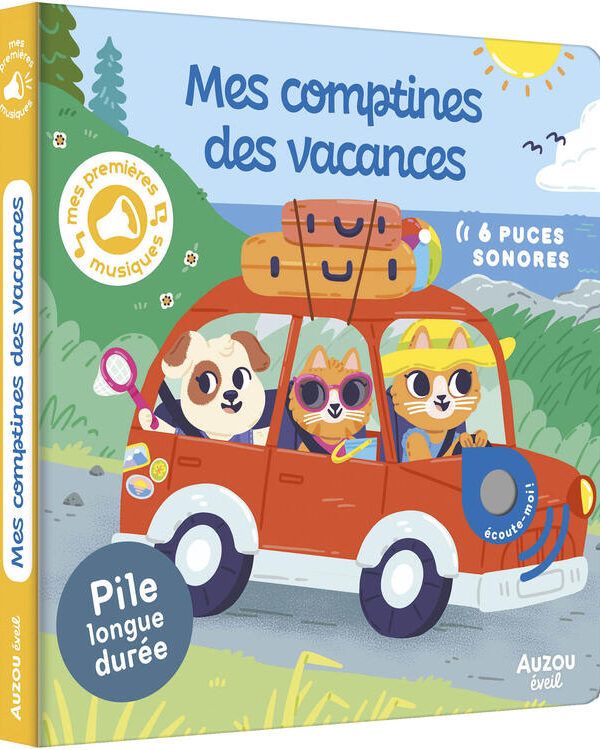AUZOU | Livre Sonore - Mes comptines des vacances