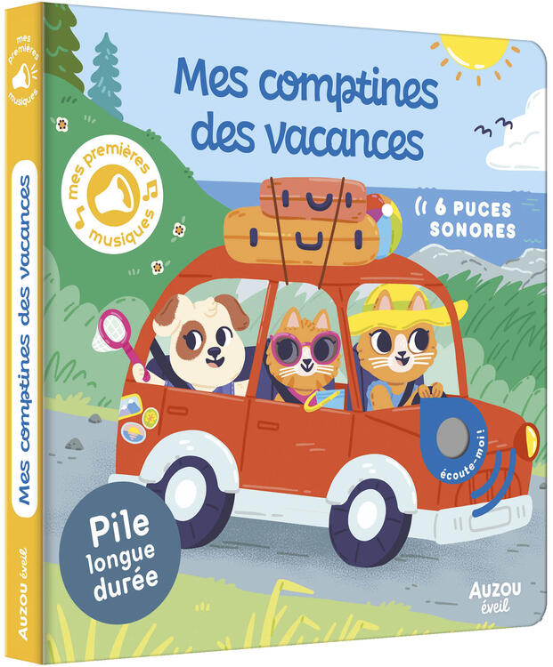 AUZOU | Livre Sonore - Mes comptines des vacances