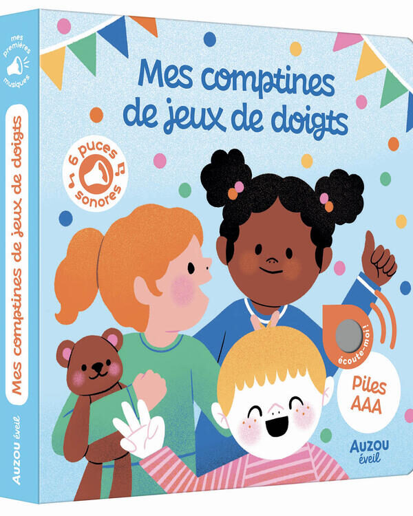 AUZOU | Livre Sonore - Mes comptines de jeux de doigts