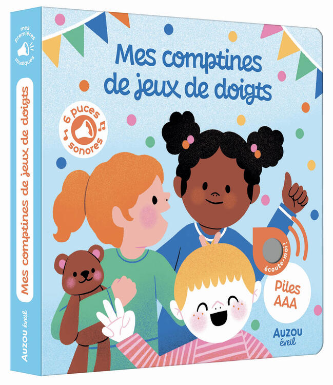 AUZOU | Livre Sonore - Mes comptines de jeux de doigts