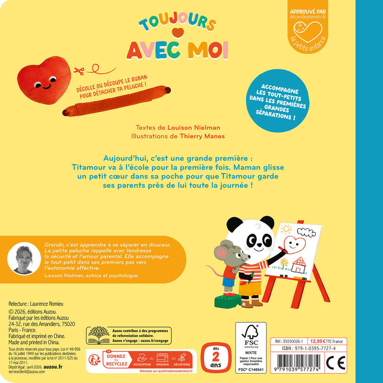 AUZOU | Toujours avec Moi - Ma première journée d'école
