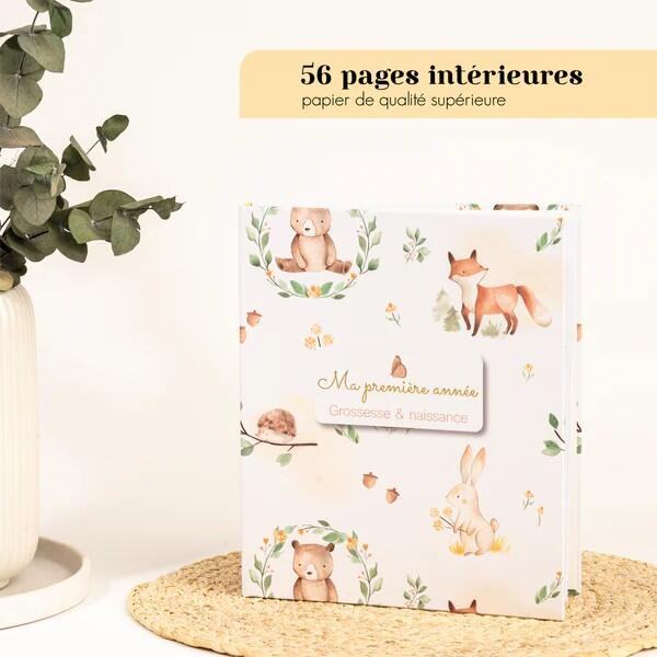 MAISON SOUVENIRS | Livre Rigide Ma Première Année - Grossesse & naissance -  Animaux de la forêt