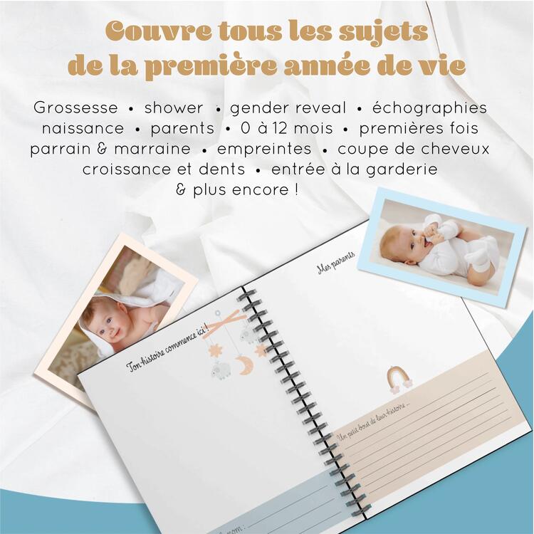 MAISON SOUVENIRS | Livre Souple Ton Histoire à Toi - Souvenirs de ta première année - Poulets