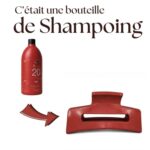 UNIQUE PLASTIQUE | Petit pince à cheveux 100% recyclé - Rouge