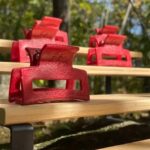UNIQUE PLASTIQUE | Petit pince à cheveux 100% recyclé - Rouge