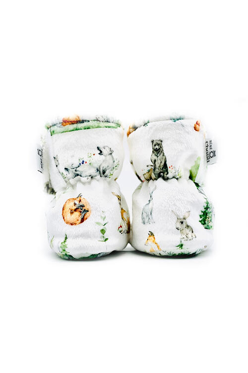 BEBE Ô CHAUD | Pantoufles à Velcro - Foret vivante (18-24 mois)