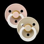 BIBS | Style Colour avec Tétine Ronde - Glow in the dark - Blush & vanille (size 3)