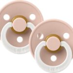 BIBS | Style Colour avec Tétine Ronde - Glow in the dark - Blush (size 1)