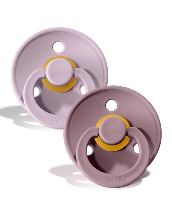 BIBS | Collection Colour avec Tétine Ronde - Lilas & Heater (size 1)