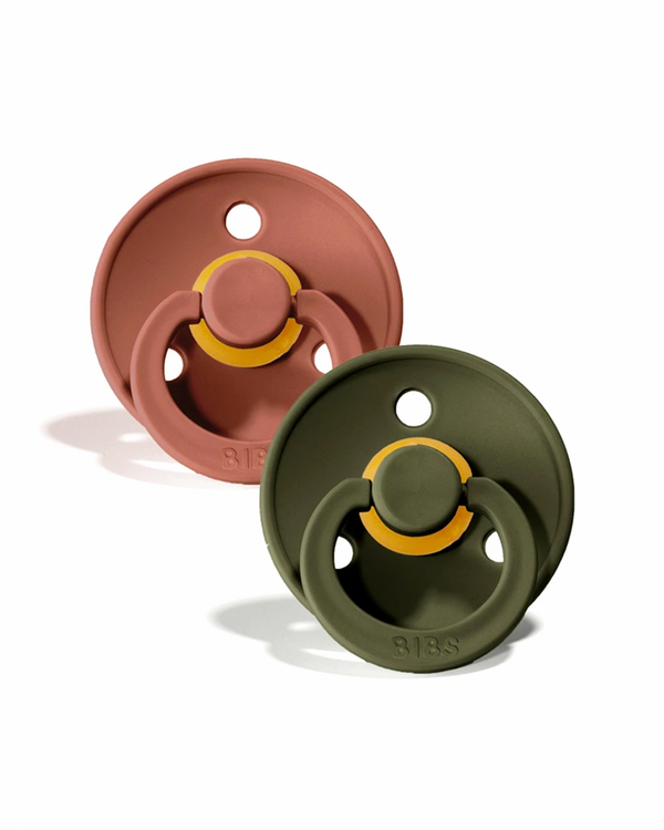 BIBS | Style Colour avec Tétine Ronde - Woodchuck & Hunter Green (size 1)