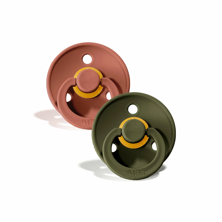 BIBS | Style Colour avec Tétine Ronde - Woodchuck & Hunter Green (size 1)