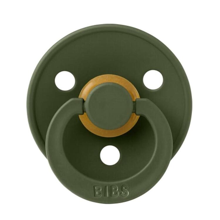 BIBS | Style Colour avec Tétine Ronde - Woodchuck & Hunter Green (size 1)