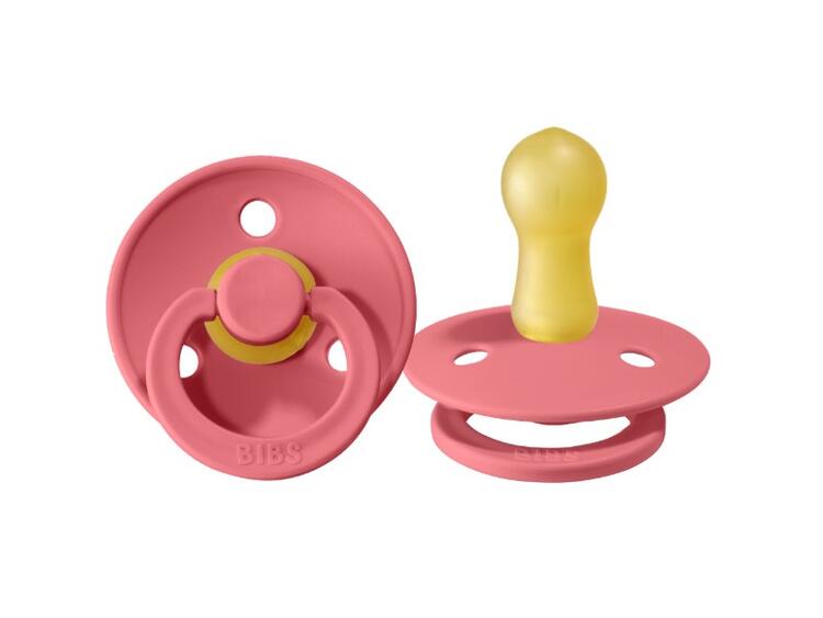 BIBS | Style Colour avec Tétine Ronde - Coral (size 1)