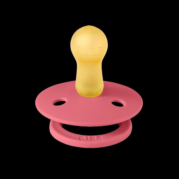 BIBS | Style Colour avec Tétine Ronde - Coral (size 1)
