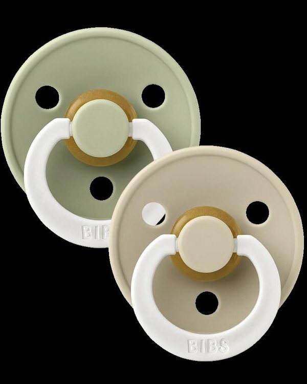 BIBS | Style Colour avec Tétine Ronde - Glow in the dark - Sage & Vanilla (Size3)
