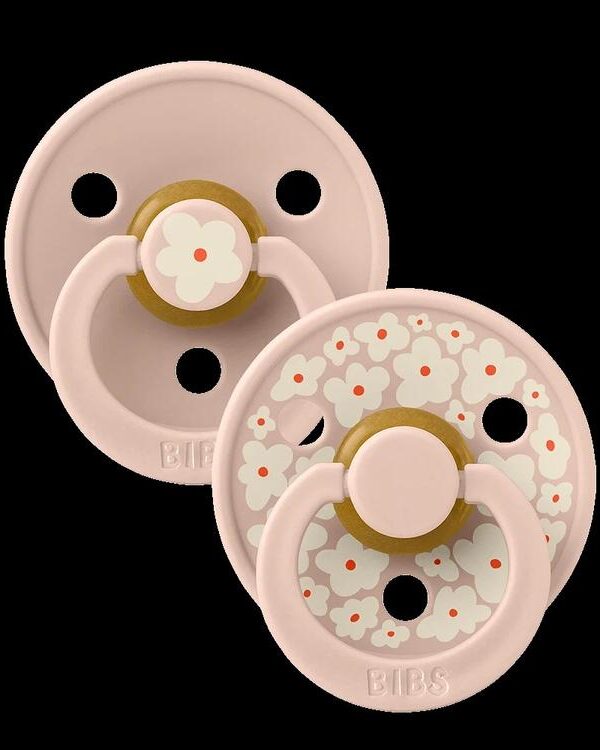 BIBS | Style Colour avec Tétine Ronde - Collection Studio - Jasmine & Blush (size 2)