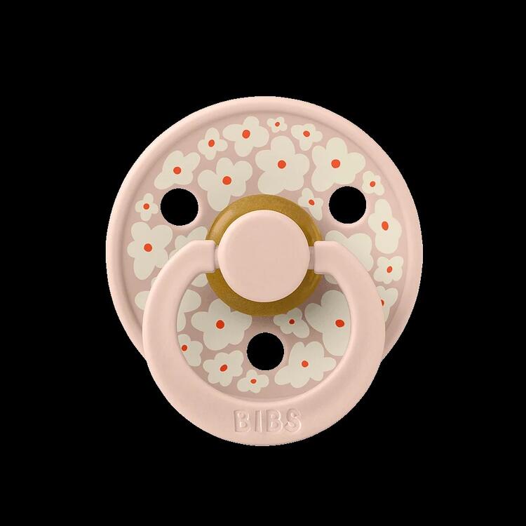 BIBS | Style Colour avec Tétine Ronde - Collection Studio - Jasmine & Blush (size 2)