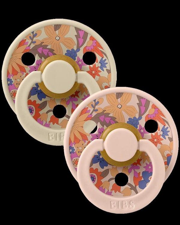 BIBS | Style Colour avec Tétine Ronde - Collection Liberty - June Blossom & Blush (size 2)