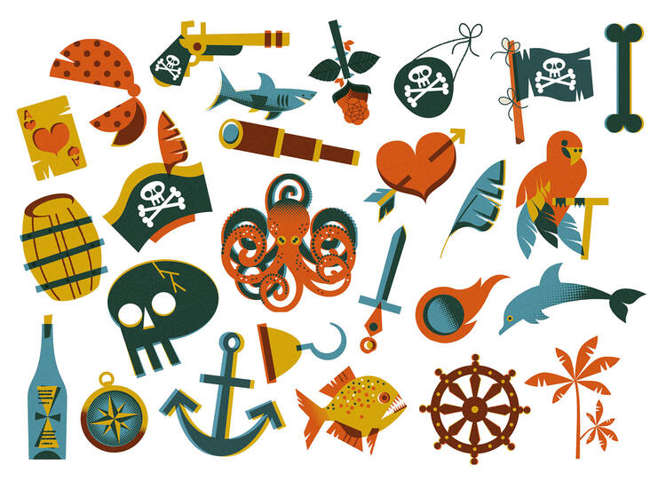 AUZOU | Mes P'tits Tattoos - Pirates