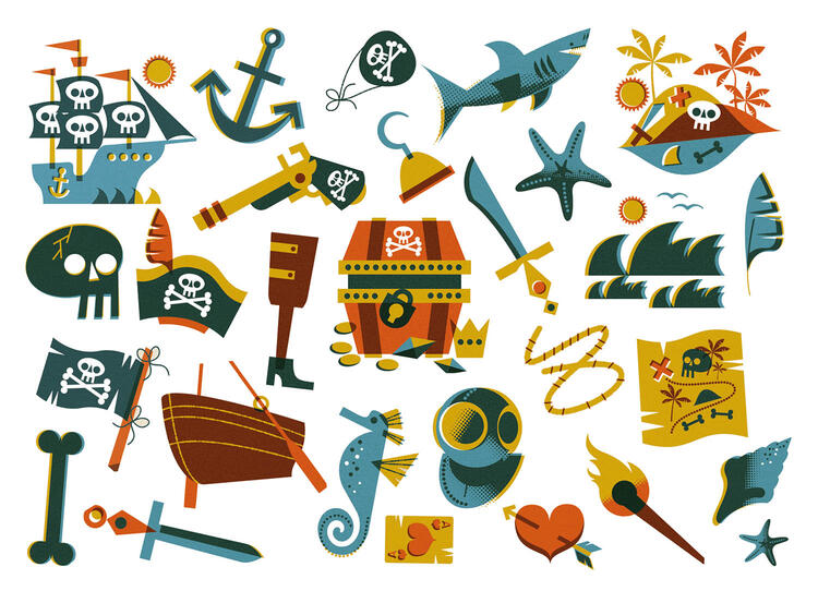 AUZOU | Mes P'tits Tattoos - Pirates