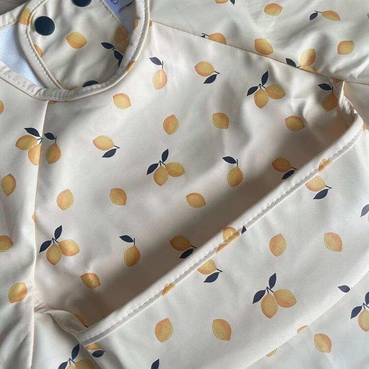 CRÉATION JADE | Bavettes à Manches Longues pour 18-36 mois -  Citrons