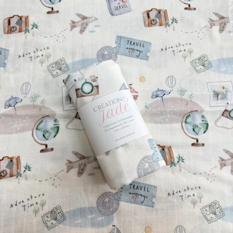 CRÉATION JADE | Mousseline de Bambou & Coton - Voyage