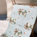CRÉATION JADE | Mousseline de Bambou & Coton - Dinosaure Boho