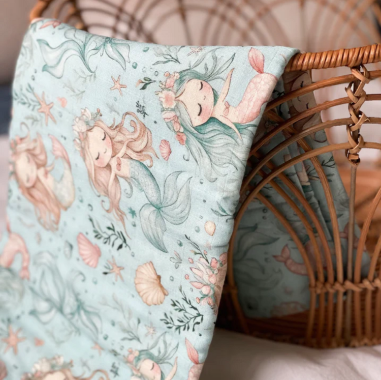 CRÉATION JADE | Mousseline de Bambou & Coton - Sirène