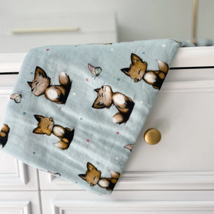 CRÉATION JADE | Mousseline de Bambou & Coton - Petit Renard