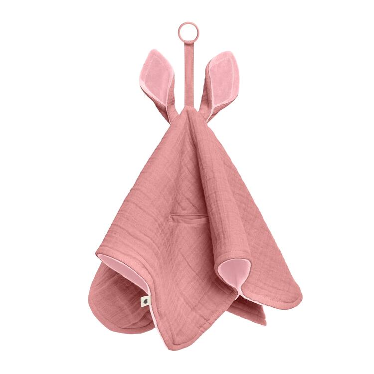 BIBS | Kangourou en tissu de câlin - rose