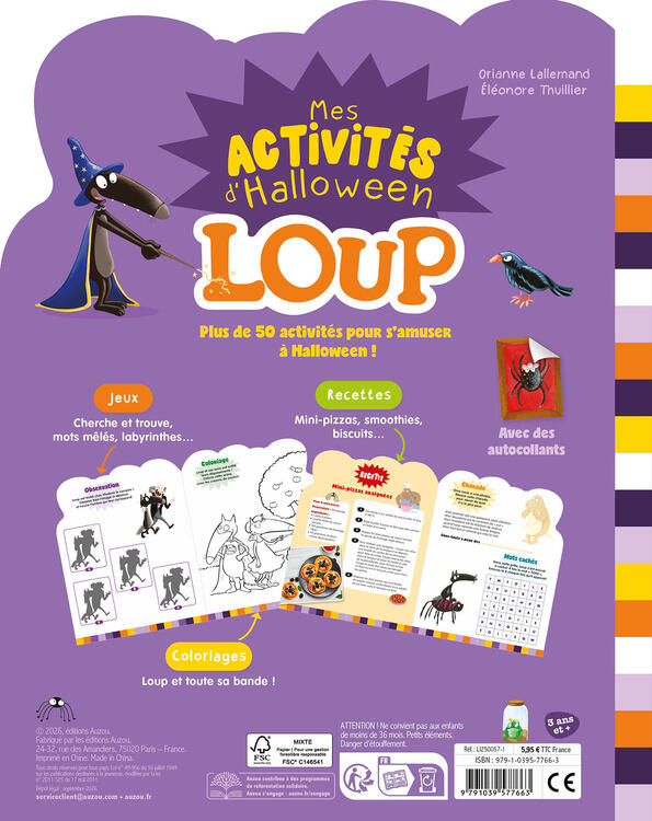 AUZOU | Loup - Mes activités d'halloween