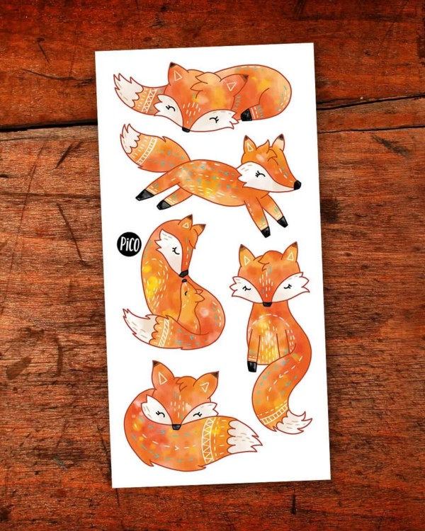 PiCO | Tatouage Temporaire - Les renards roux