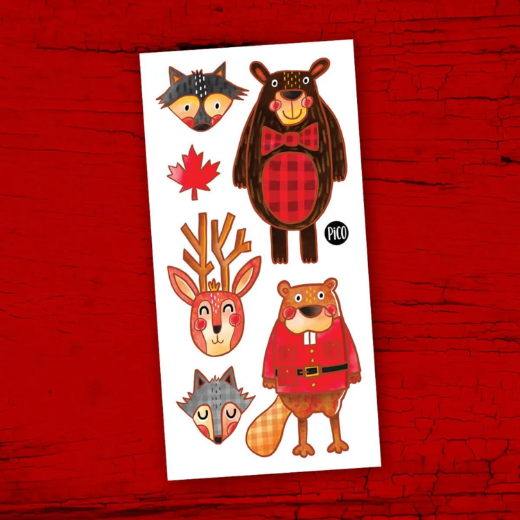 PiCO | Tatouage Temporaire - Les animaux du Canada