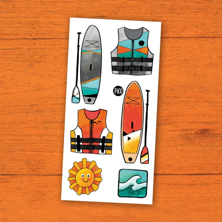 PiCO | Tatouage Temporaire - Les planches à pagaies