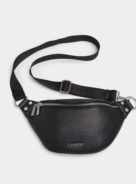 LAMBERT | Le Sarah - Sac banane en cuir vegan - Noir