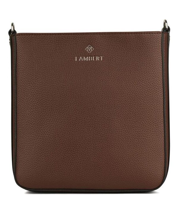 LAMBERT | Le Natalia - Sac bandoulière en cuir vegan - Chocolate
