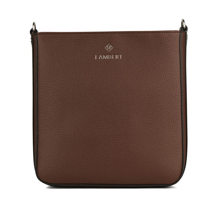 LAMBERT | Le Natalia - Sac bandoulière en cuir vegan - Chocolate