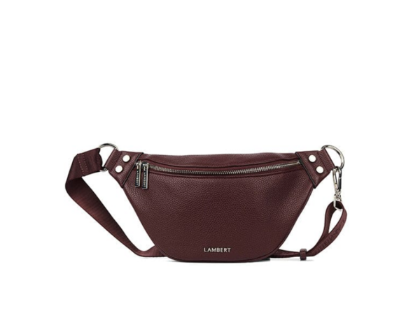 LAMBERT | Le Sarah - Sac banane en cuir vegan - Mahogany